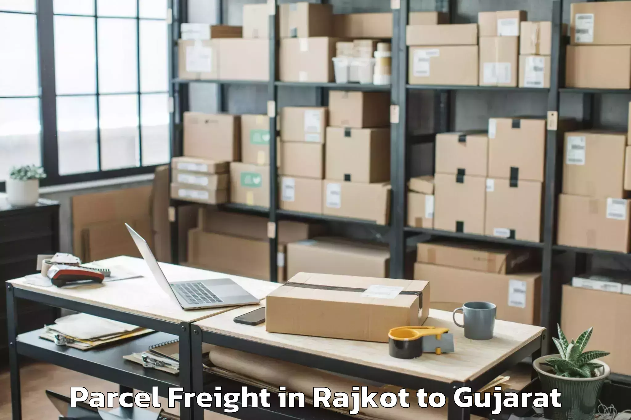 Book Your Rajkot to Ambaji Parcel Freight Today